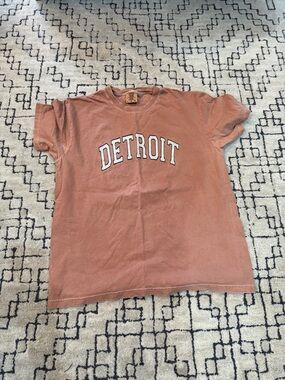 Detroit Graphic Tee in Faded Rust
